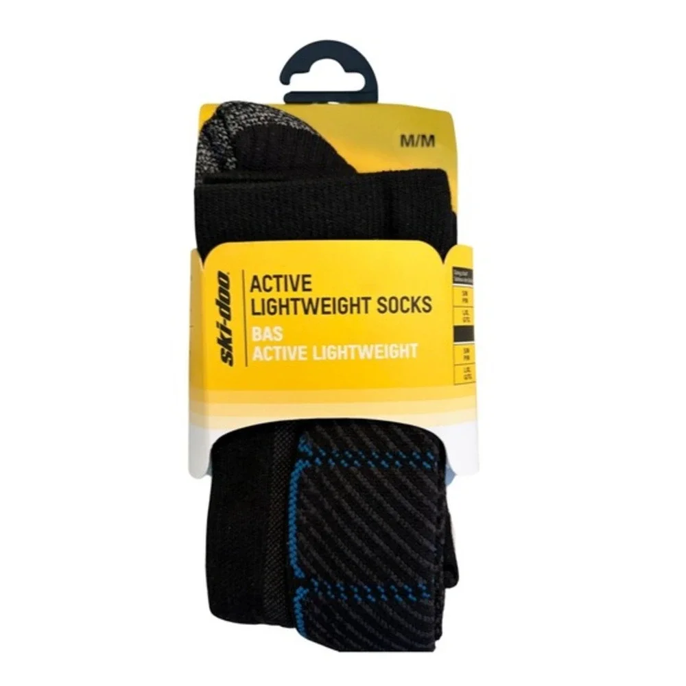 Ski-Doo Active Lightweight Snowmobile Socks Indigo Blue Black‎ M